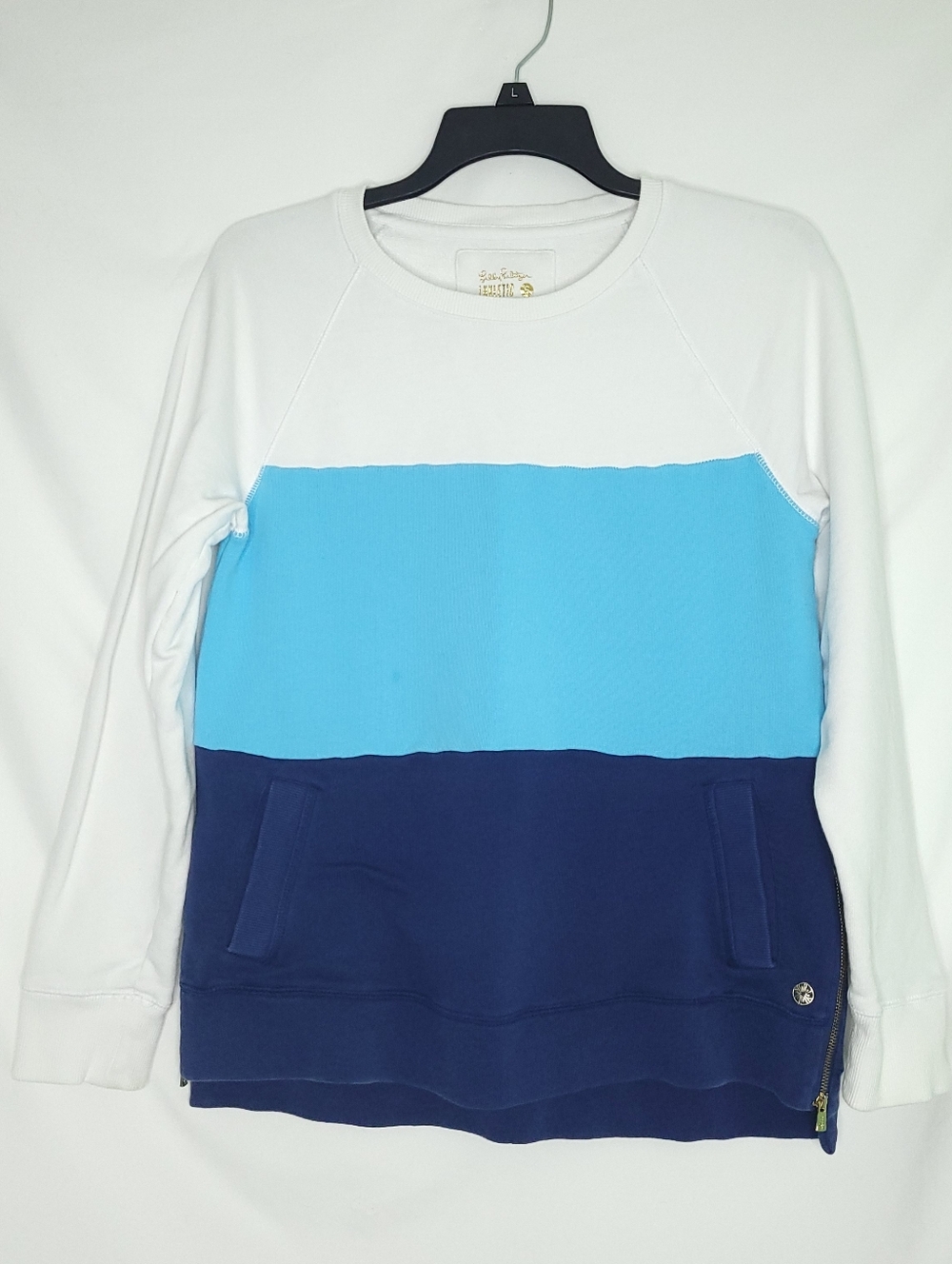 LILLY PULITZER Luxletic Beach Comber Colorblock Women's Pullover SMALL